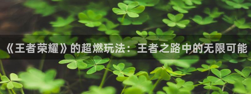 多彩娱乐网址官网：《王者荣耀》的超燃玩法：王者之路中的无限可