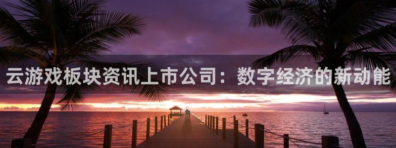 多彩娱乐什么意思：云游戏板块资讯上市公司：数字经济的新动能