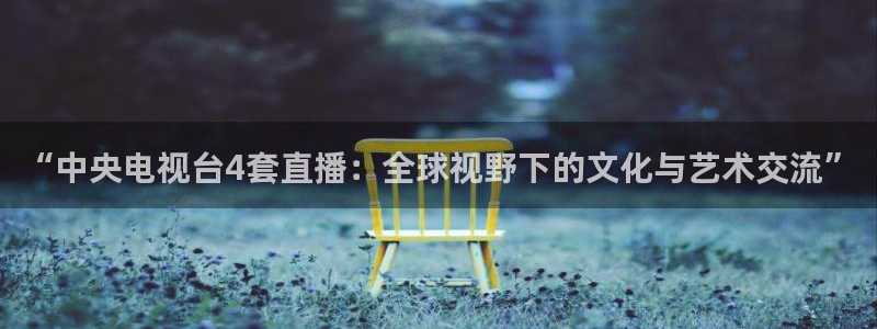 手机怎么看五星体育频道：“中央电视台4套直播：全球视野下的文化与艺术交流”